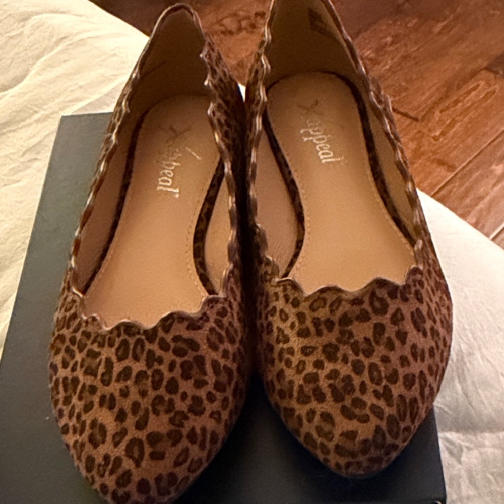 Xappeal Tan Leopard Pattern Loafers